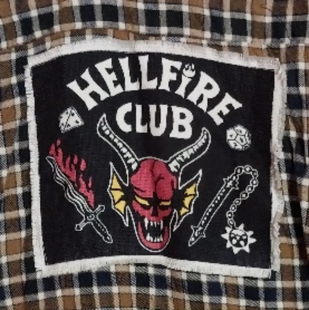 Stranger Things Hellfire Club Plaid Bottom Down Shirt(Unisex) - Picture 3 of 8